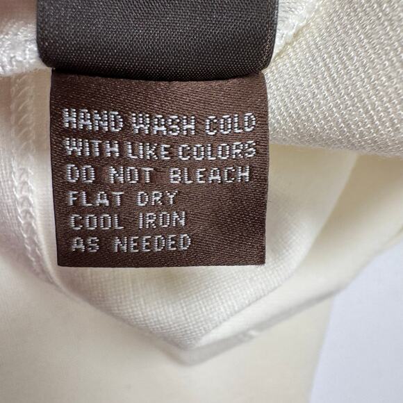 J.McLaughlin White Crew Neck Short Sleeve Loose Fit Mini Tunic Dress Size M - Picture 11 of 11